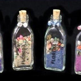 1 ASST BOTTLE MAGNET W/ SAND & SHELLS-FLAT