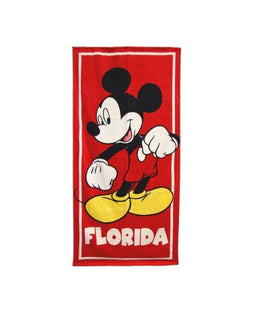 FL CLASSIC MICKEY RED BEACH TOWEL