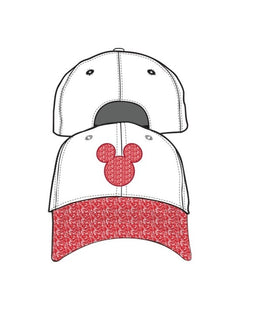 PINK MICKEY SHIMMER ADULT CAP