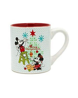 MICKEY AND MINNIE MERRY CHRISTMAS 14oz CERAMIC MUG